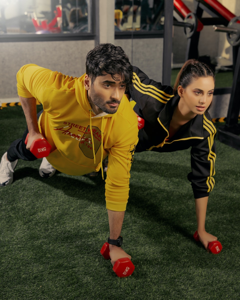 Couple Exercising Together